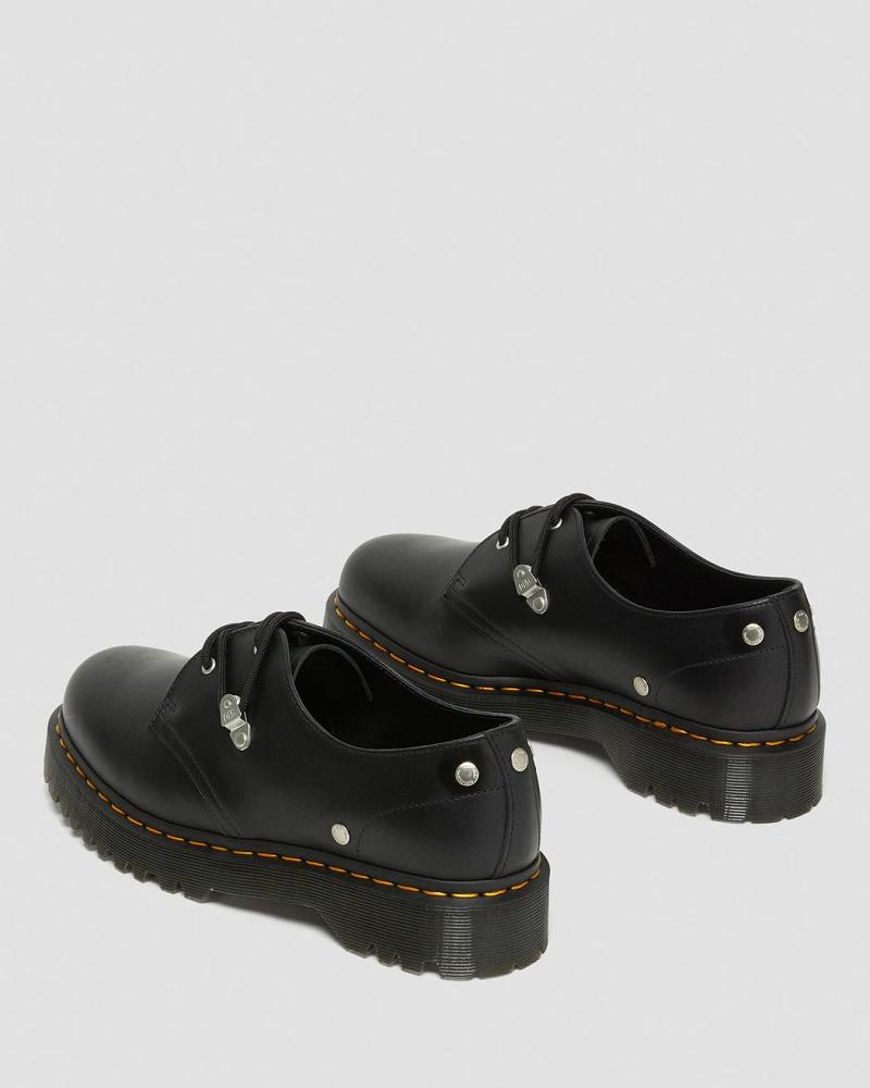 Dr Martens 1461 Bex Stud Læder Oxford Sko Herre Sort | DK 588VRW